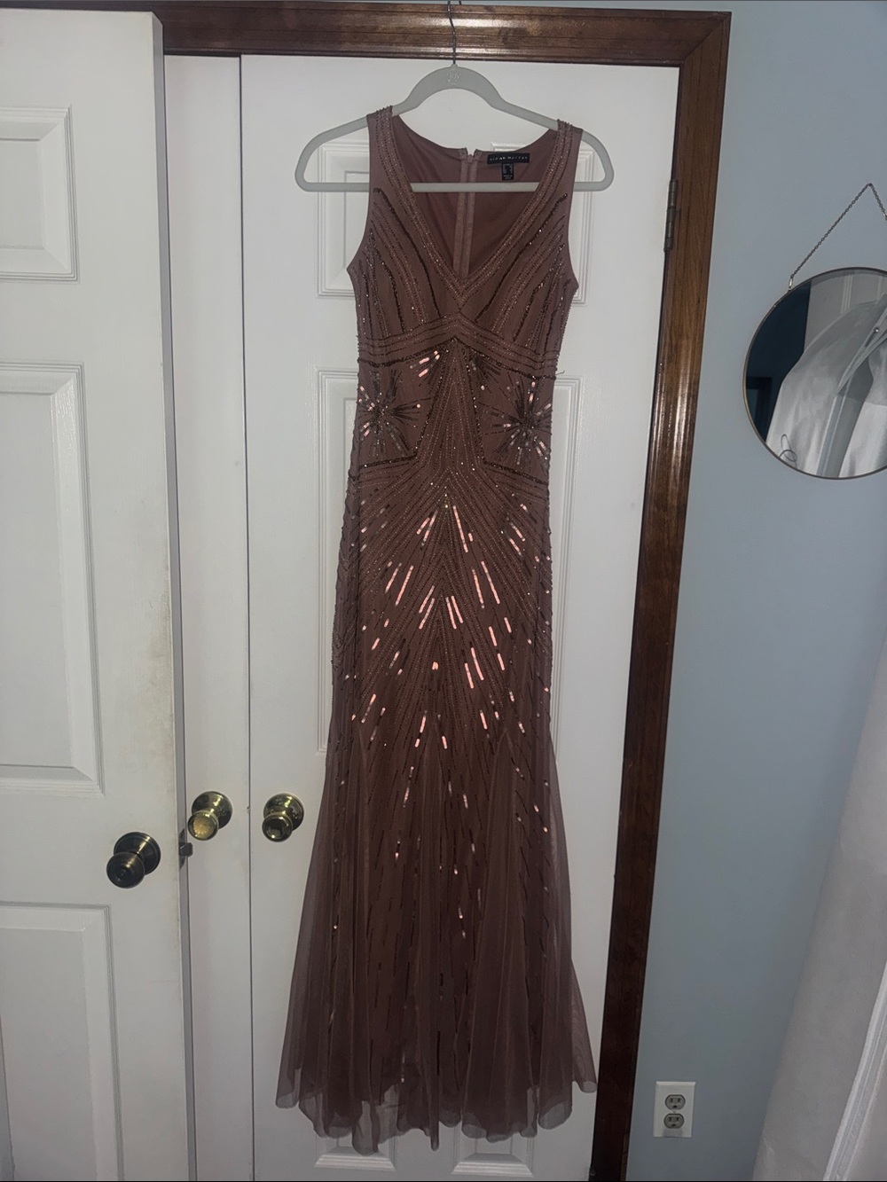 Aidan Mattox Beaded Gown